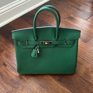 Kelly Green Wirkin Real Leather size 35